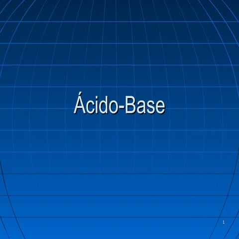 Reacciones Ácido-Base