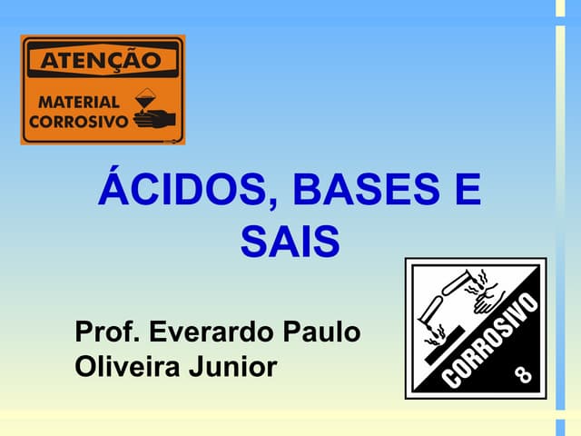 Acidos, bases e sais