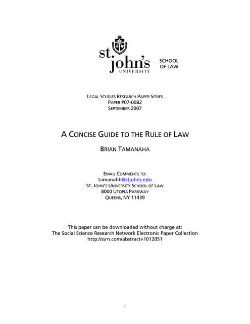 A concise guide to the rule of law