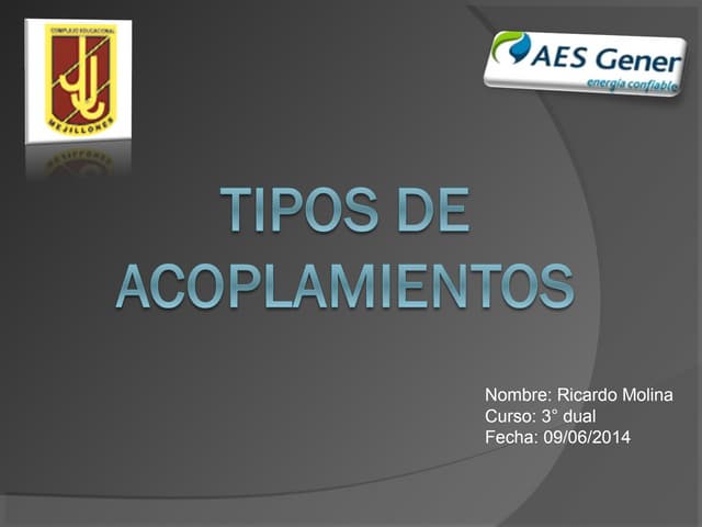tipos de acoplamientos 