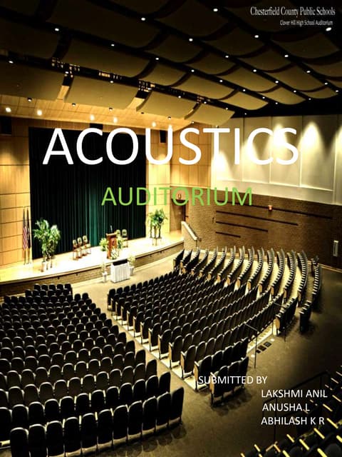 Acoustics