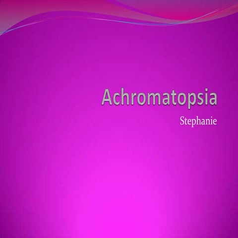 Acromatopsia