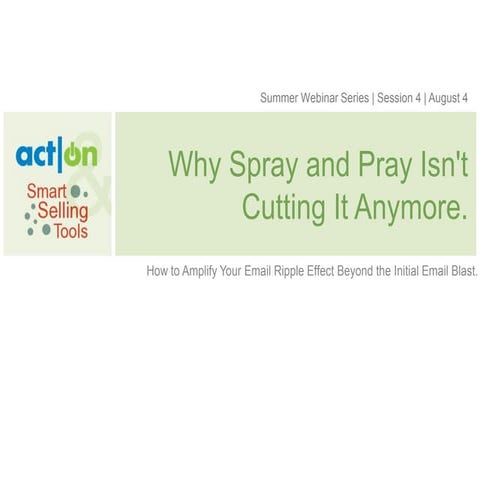 Why Spray and Pray Isn’t Cutting it Anymore