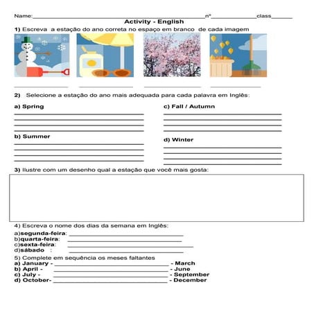 Activity   estações do ano
