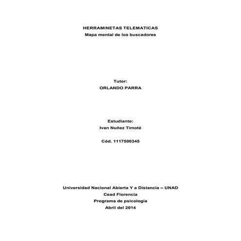 Act mapa mental de los buscadores