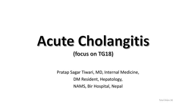 Acute cholangitis