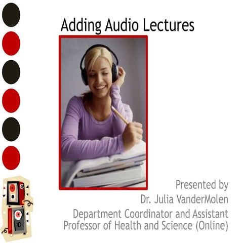 Adding audio lectures