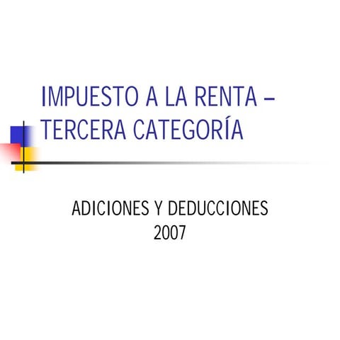 Adiciones y deduccones