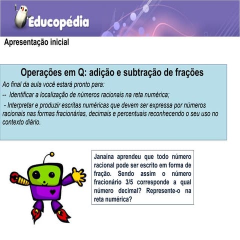 Adição e subtração em Q