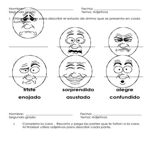 Describir estados de ánimo