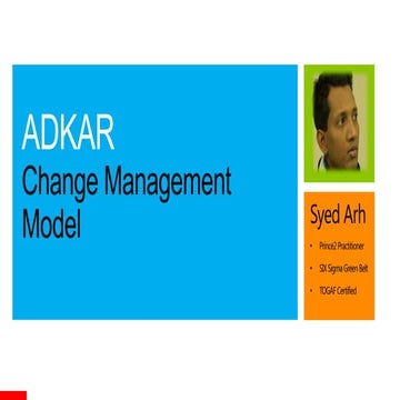 ADKAR   Change Management Model