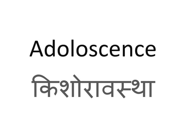 Adoloscence