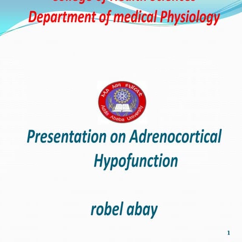 Adrencortical  hypofunction