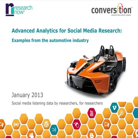Advanced Analytics for Social Media Research