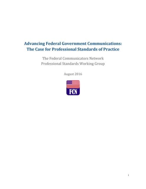 FCN White Paper: Advancing Federal Government Communications: The Case for Pr...