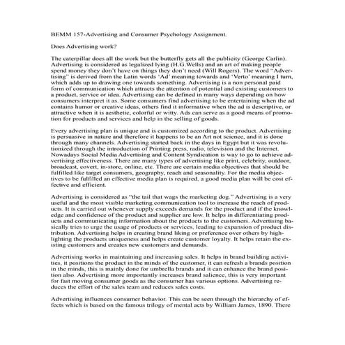 Does Advertising Work?