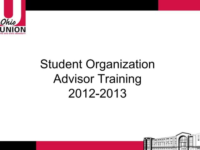Advisor Training 12-13