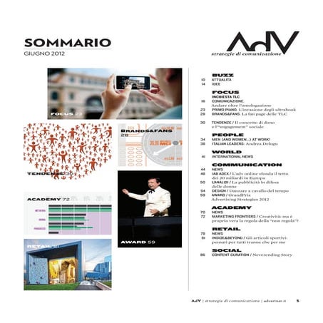 ADV Strategie di Comunicazione - Sommario giugno 2012