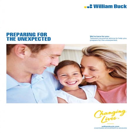 William Buck Preparing for the Unexpected Risk Insurance brochure