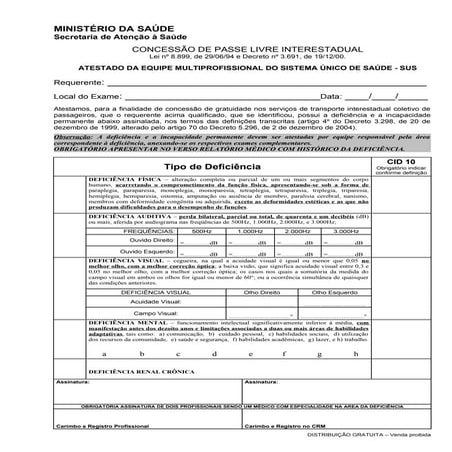 Laudo da Equipe Multiprofissional
