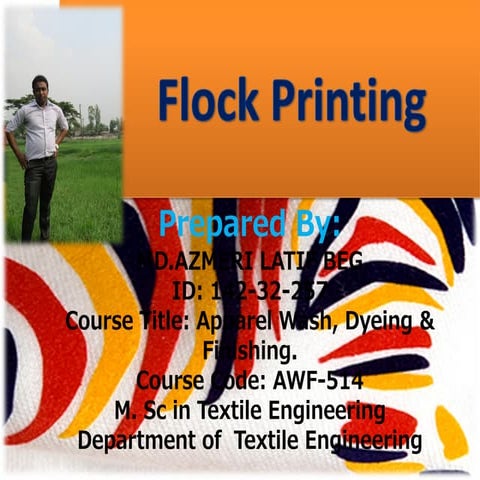 Flock printing