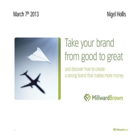 Take Your Brand From Good To Great