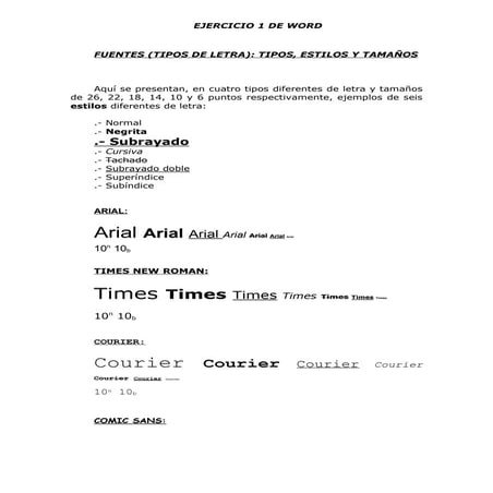 EJERCICIO DE FUENTES