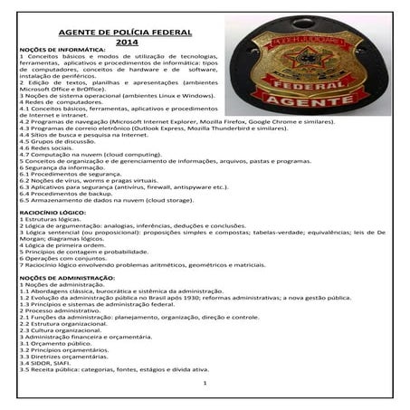 Agente de polícia federal   2014