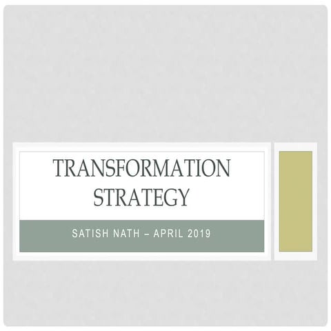 Agile DevOps Transformation Strategy