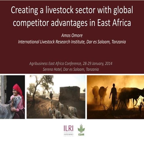 Creating a livestock sector with global competitor advantages in East Africa 