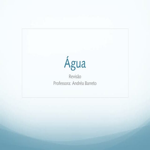 Agua revendo