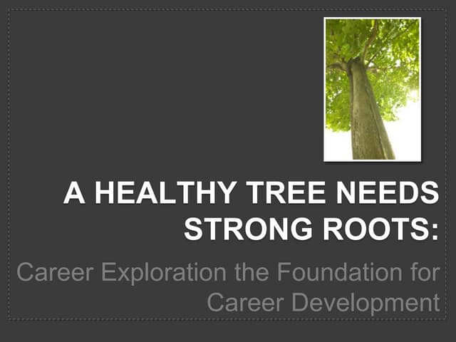 A Healthy Tree Needs Strong Roots