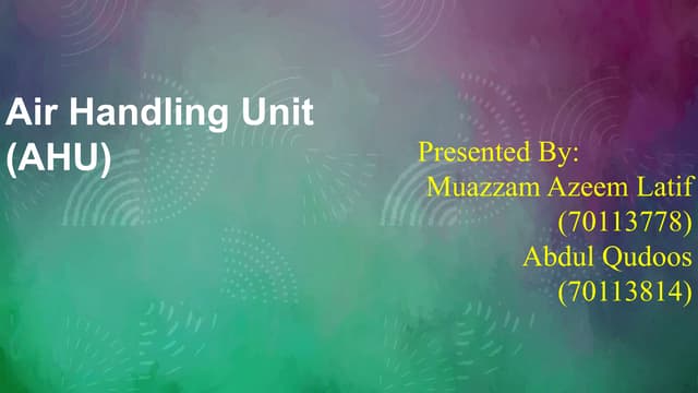 Air handling unit for heating vantilation.pptx