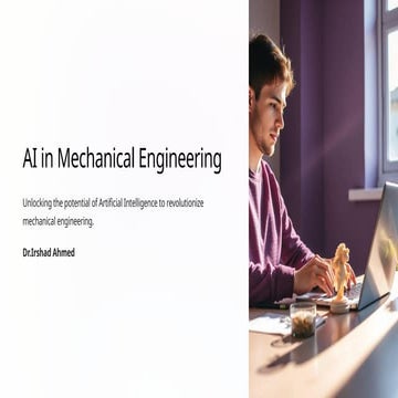 Role of Artificial Intelligence(AI) in Mechanical Engineering
