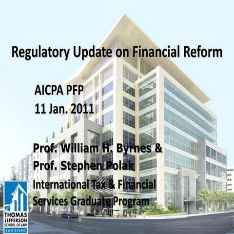 US Financial Regulatory Update
