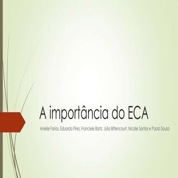 A importância do eca