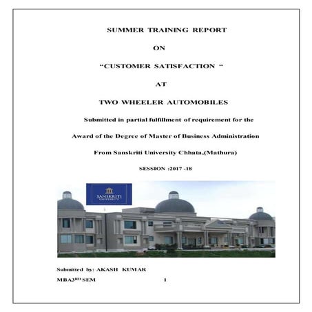 Akash kumar summer trainig report