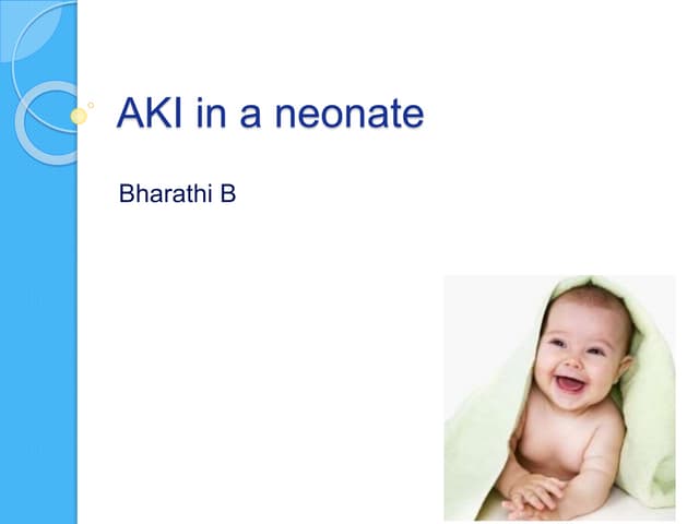 Aki in neonate