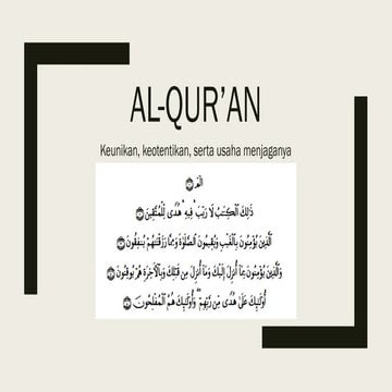 Al-Qur'an dan Pemuda.pptx, sejarah dan keotentikan Al-Qur'an