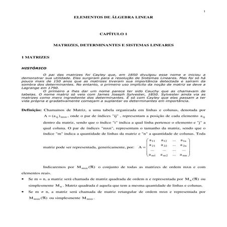 Algebra Linear cap 01