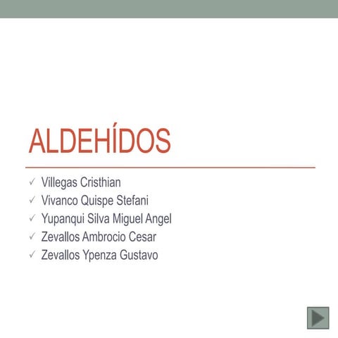 Aldehídos