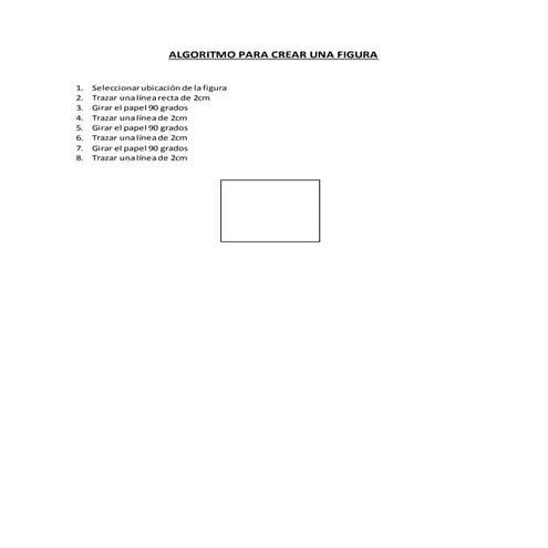 Algoritmo para crear una figura