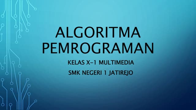 Algoritma pemrograman