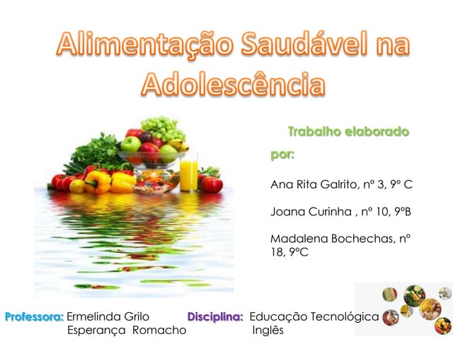 Alimentação Saudável na Adolescência  