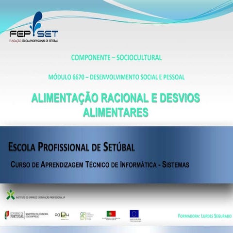 Alimentação Racional e Desvios Alimentares DSP