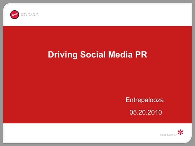 Driving Social Media PR