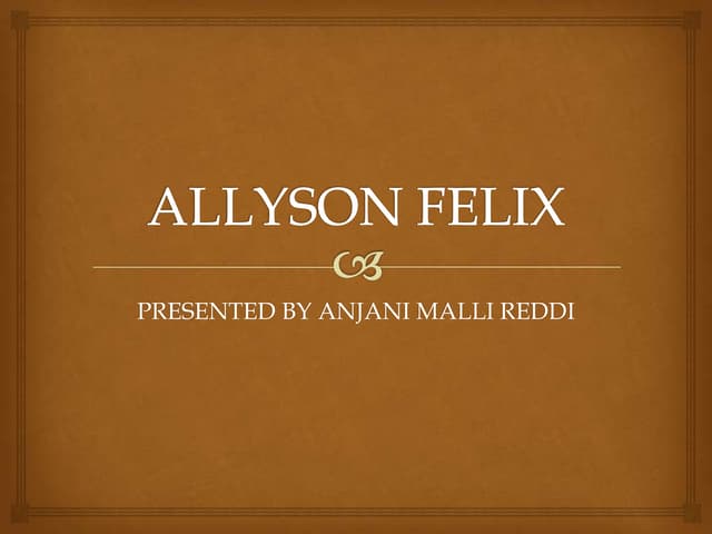 Allyson felix (1)
