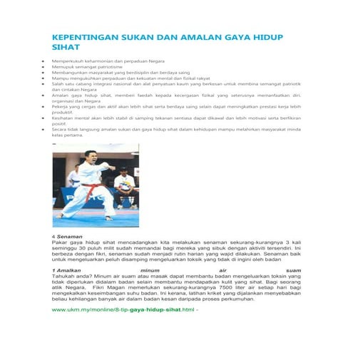 Amalan gaya hidup sihat