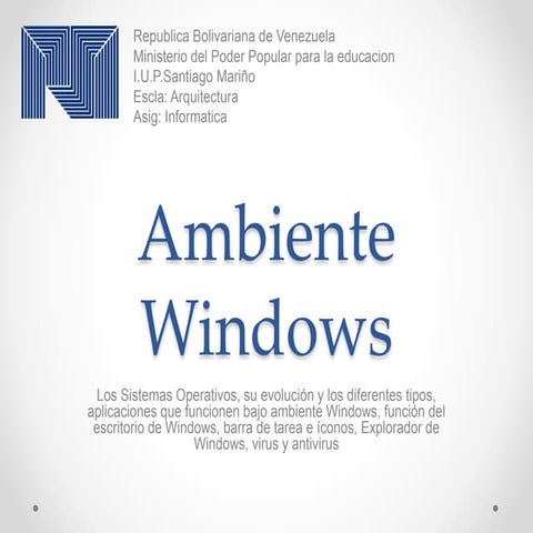 Ambiente windows luis