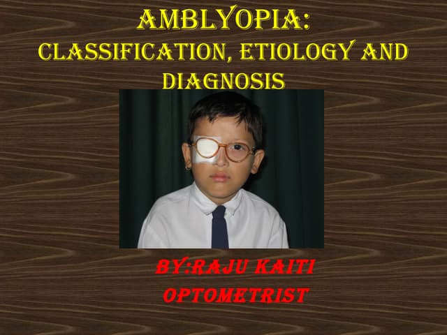 Amblyopia